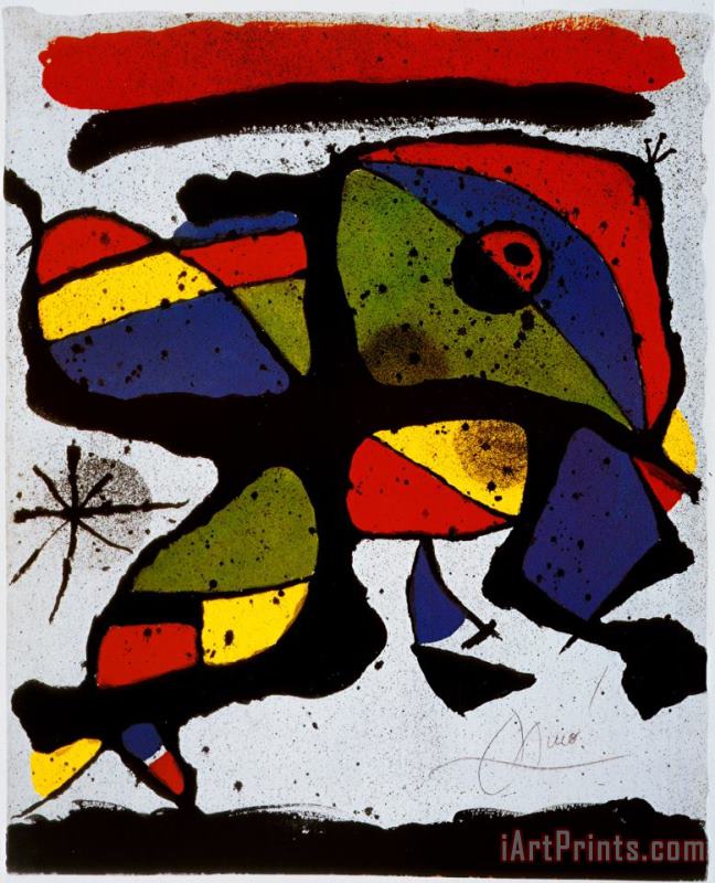 Composition painting - Joan Miro Composition Art Print