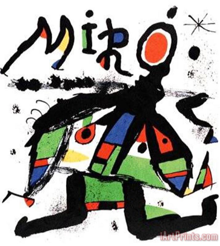 Joan Miro Figur 1979 Art Painting