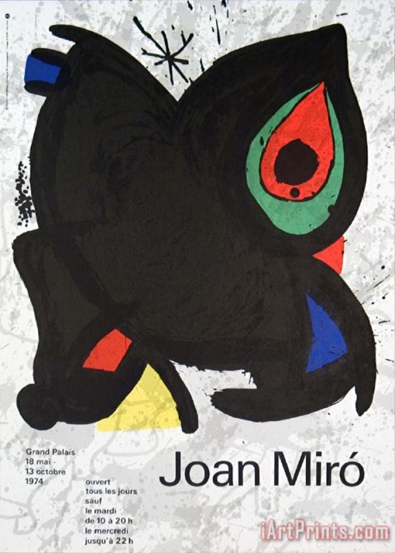 Grand Palais painting - Joan Miro Grand Palais Art Print
