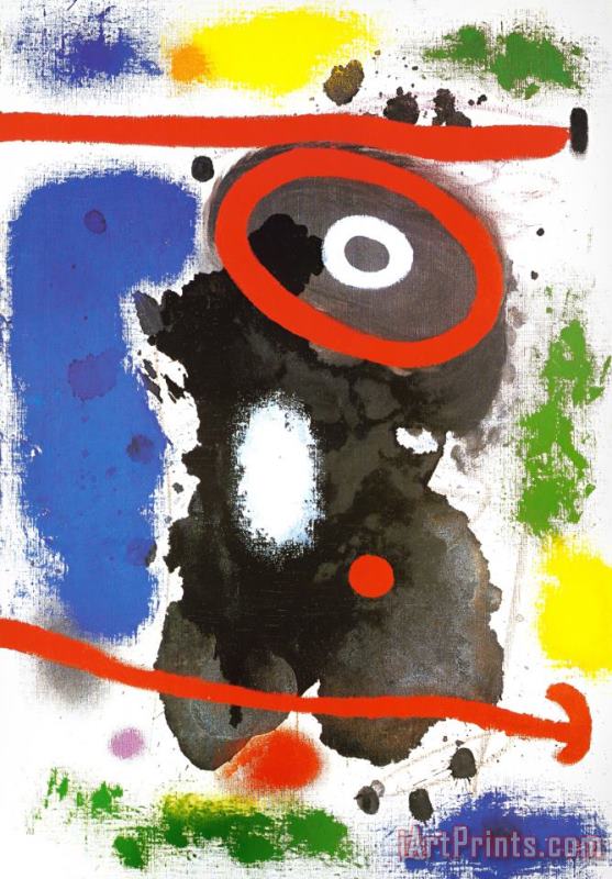 Joan Miro Head Art Print