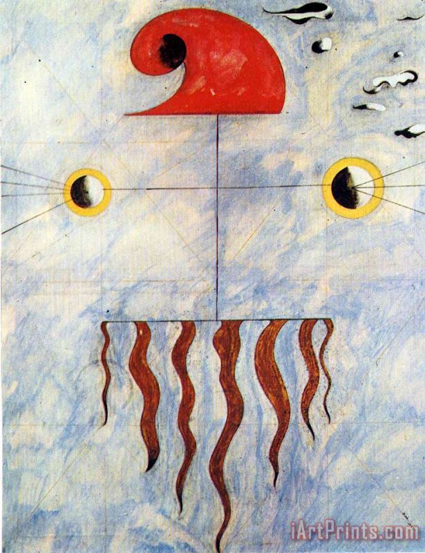 Joan Miro Head of a Catalan Peasant 2 Art Painting