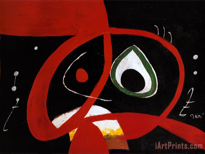 Joan Miro Kopf Art Painting