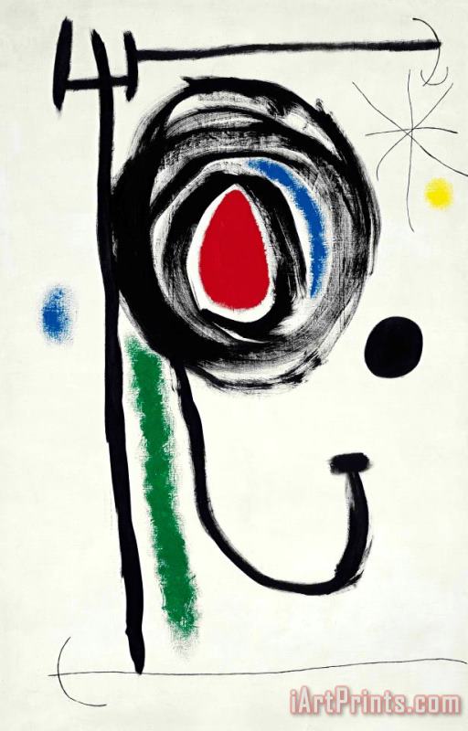 L'etoile Insaisissable, 1968 painting - Joan Miro L'etoile Insaisissable, 1968 Art Print