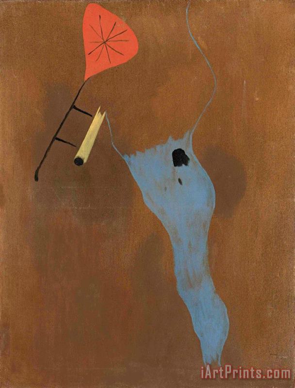 Le Chat Et La Ficelle, 1925 painting - Joan Miro Le Chat Et La Ficelle, 1925 Art Print