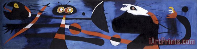 Joan Miro Le Passage De L'oiseau Divin (passage of The Divine Bird) Art Painting
