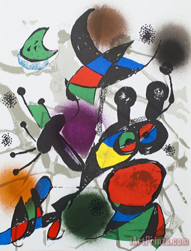 Joan Miro Litografia Original II Art Painting