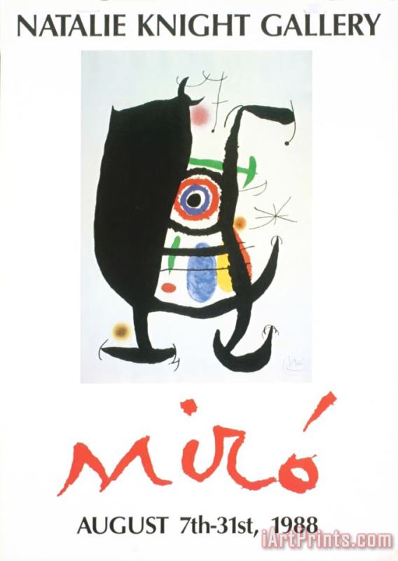Joan Miro Natalie Knight Gallery Art Print