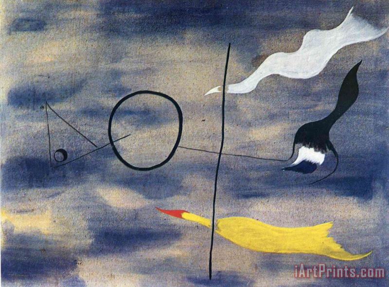 Joan Miro Painting, 1925 Art Painting