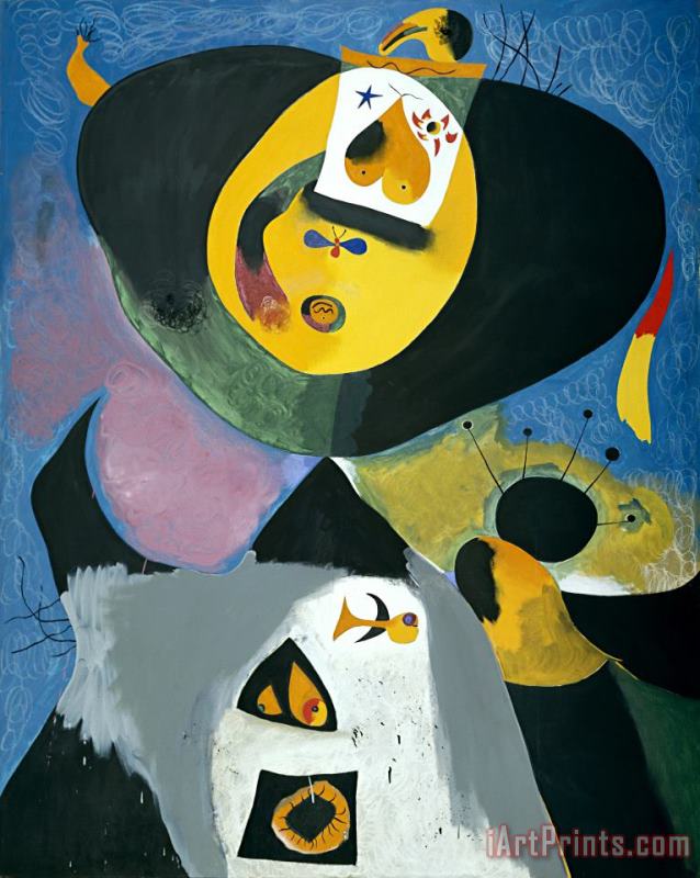 Portrait No. 1 painting - Joan Miro Portrait No. 1 Art Print