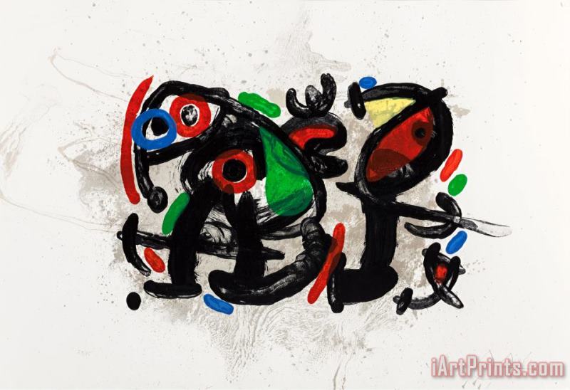 Joan Miro Ronde De Nuit (from Derriere Le Miroir), 1970 Art Print