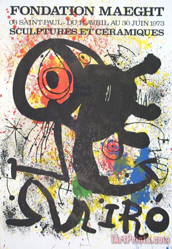 Joan Miro Sculptures Et Ceramiques Art Print