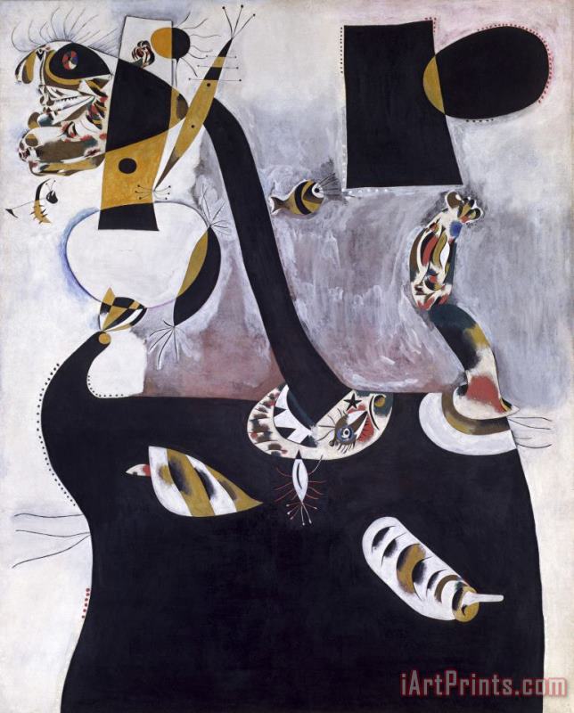 Joan Miro Seated Woman II Art Painting