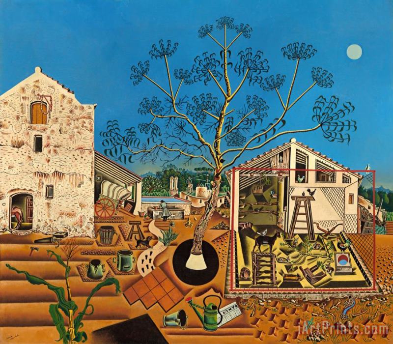 Joan Miro The Farm 1922 Art Print