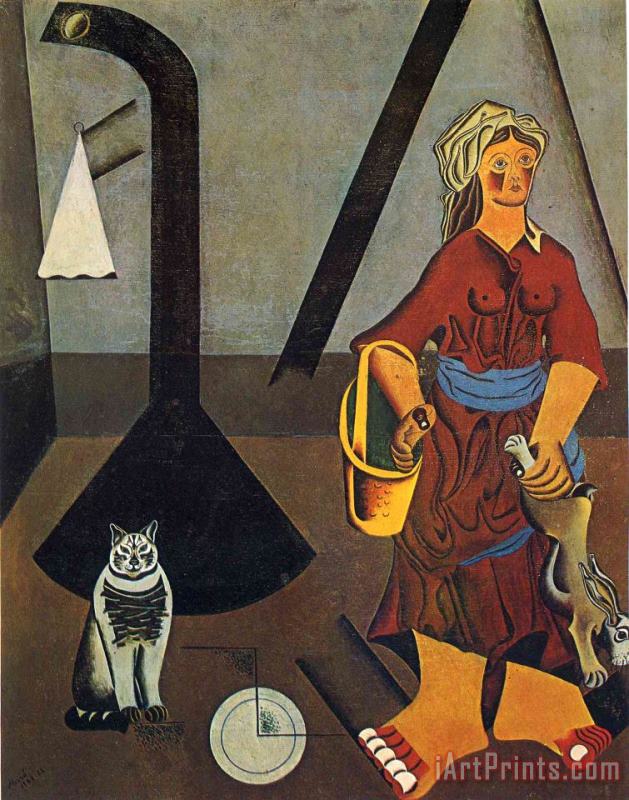The Farmer's Wife 1923 painting - Joan Miro The Farmer's Wife 1923 Art Print