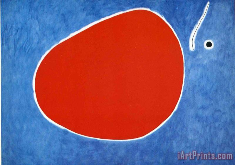Joan Miro The Flight of The Dragonfly in Front of The Sun Art Painting