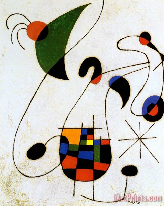 Joan Miro The Melancholic Singer Art Painting