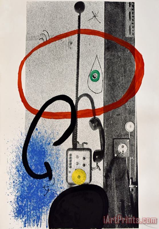 Joan Miro The Night Guardian Le Gardien De Nuit, 1971 Art Painting