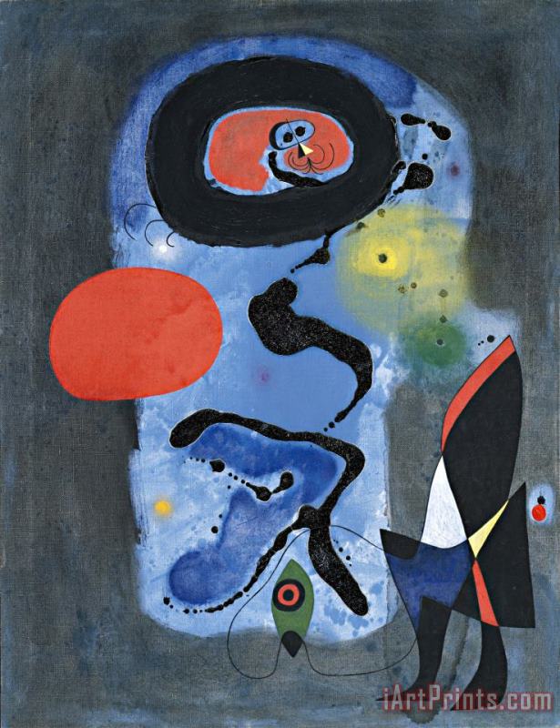The Red Sun (le Soleil Rouge) painting - Joan Miro The Red Sun (le Soleil Rouge) Art Print