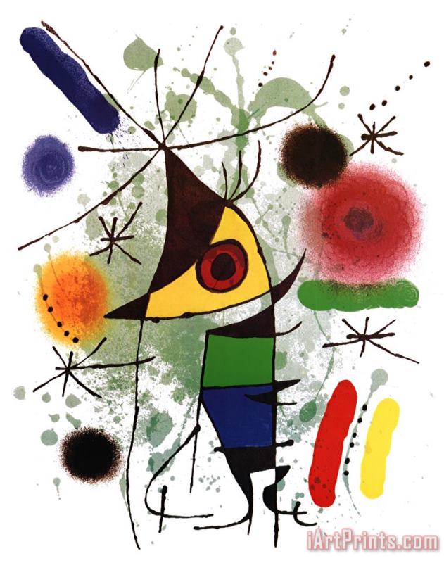 Joan Miro The Singer Art Print