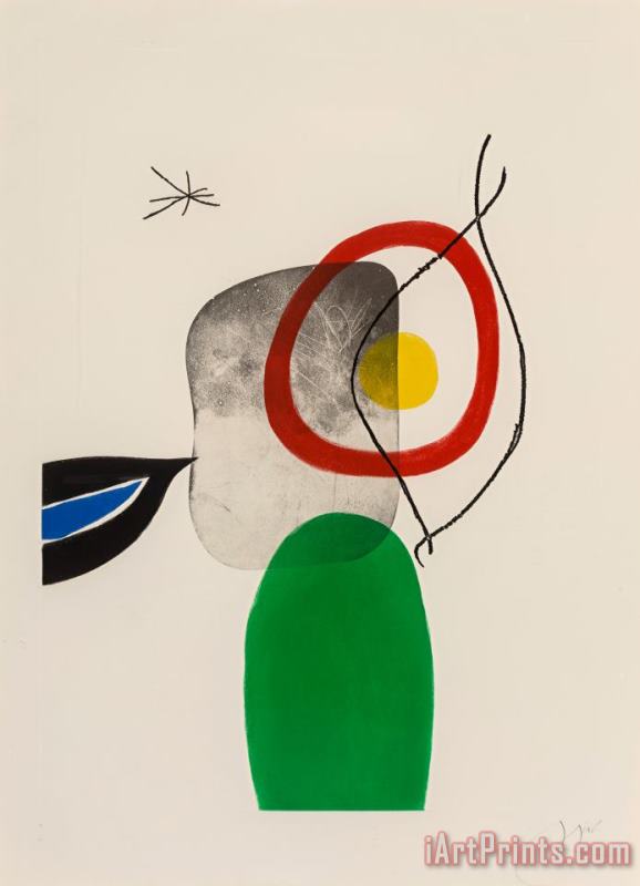 Joan Miro Tir a L'arc, 1972 Art Print