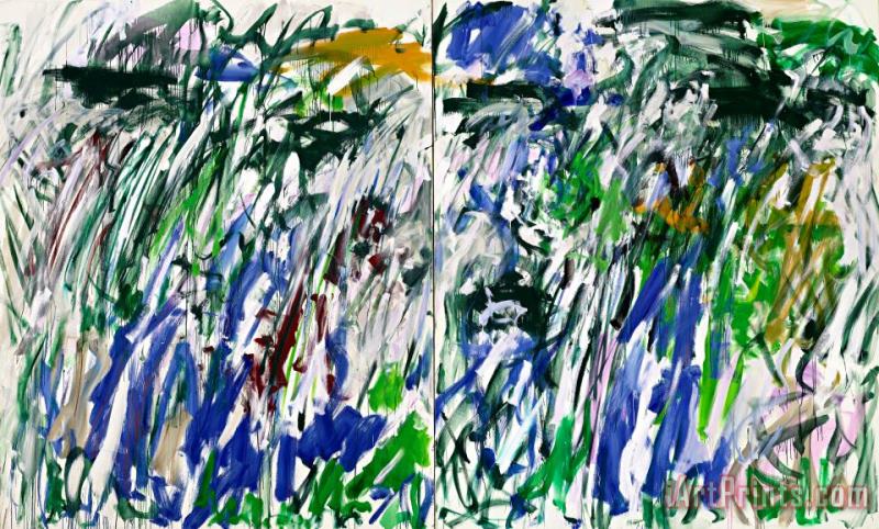 Rain, 1989 painting - Joan Mitchell Rain, 1989 Art Print