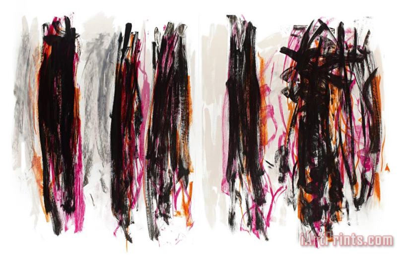Joan Mitchell Trees IV (on Two Sheets), 1992 Art Painting