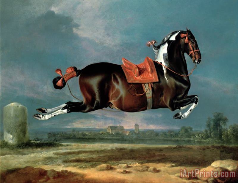 Johann Georg Hamilton The Piebald Horse Art Painting
