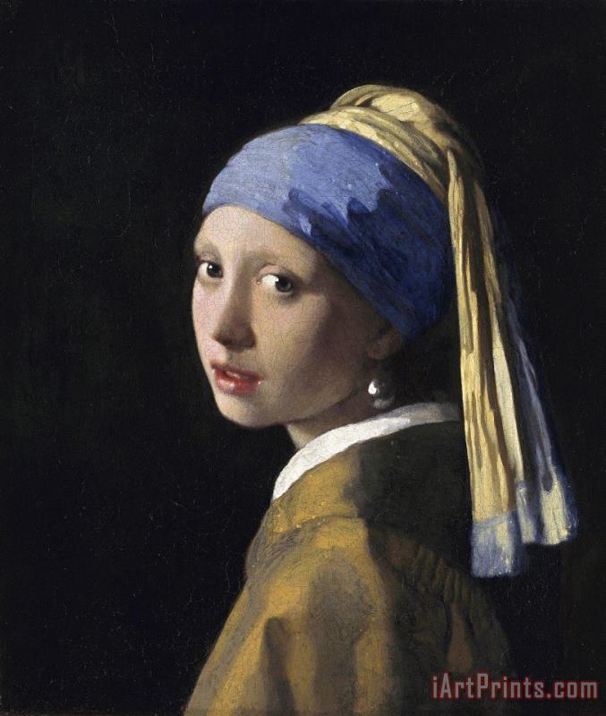 Johannes Vermeer Girl With A Pearl Earring Art Painting