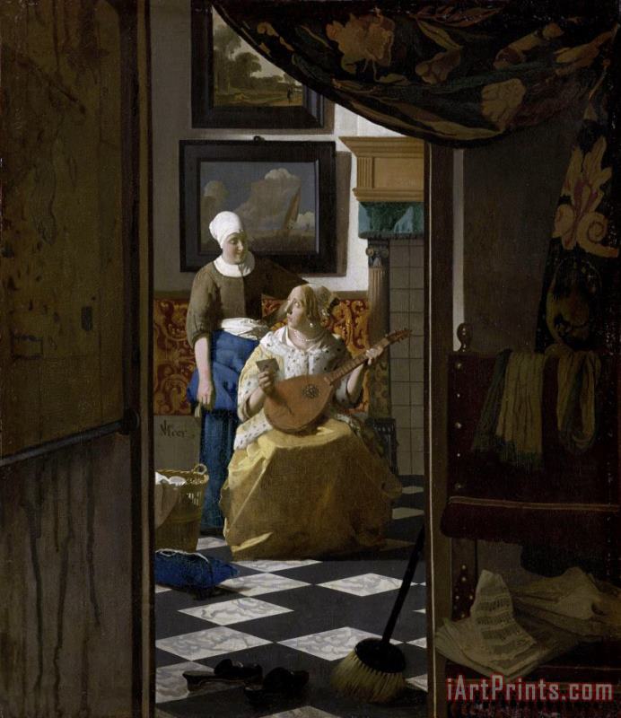 Johannes Vermeer The Love Letter Art Print