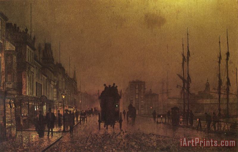 John Atkinson Grimshaw Glasgow Docks Art Print