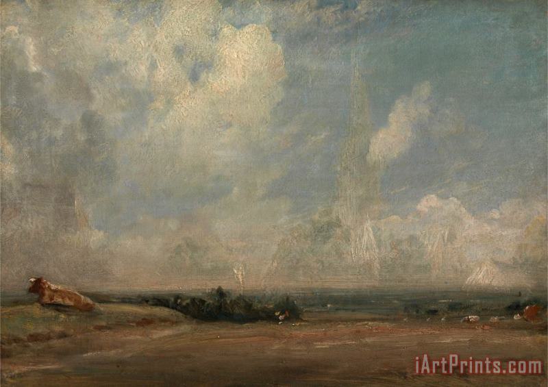 A View From Hampstead Heath painting - John Constable A View From Hampstead Heath Art Print
