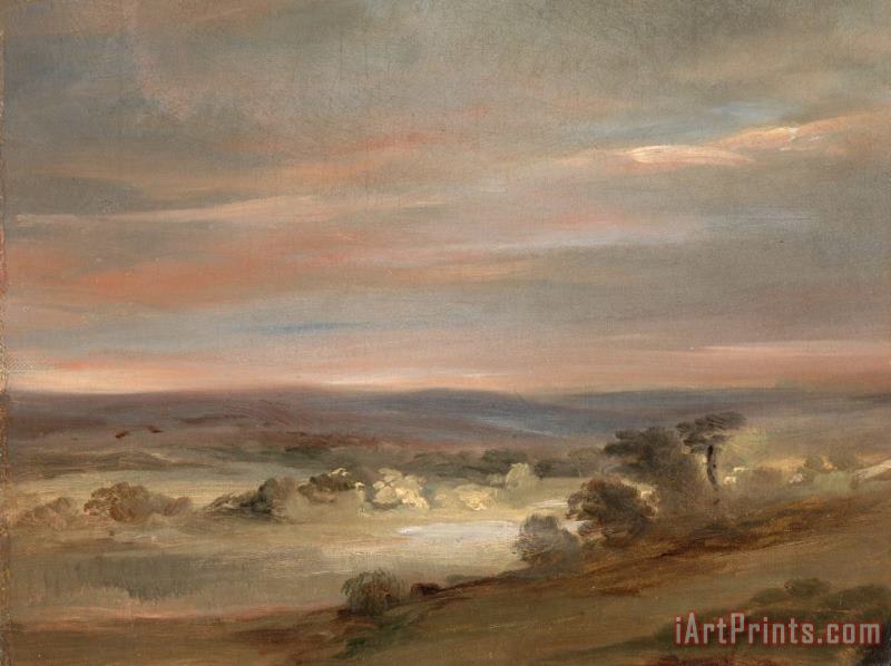 John Constable A View on Hampstead Heath, Early Morning Art Painting