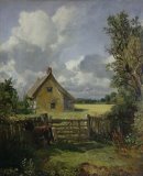 John Constable - Cottage in a Cornfield painting