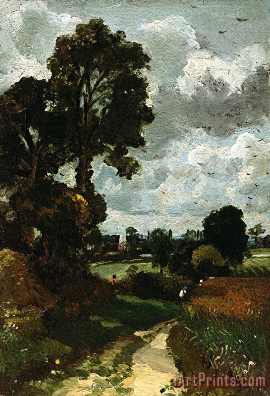 John Constable Oil Sketch of Stoke-by-Nayland Art Print