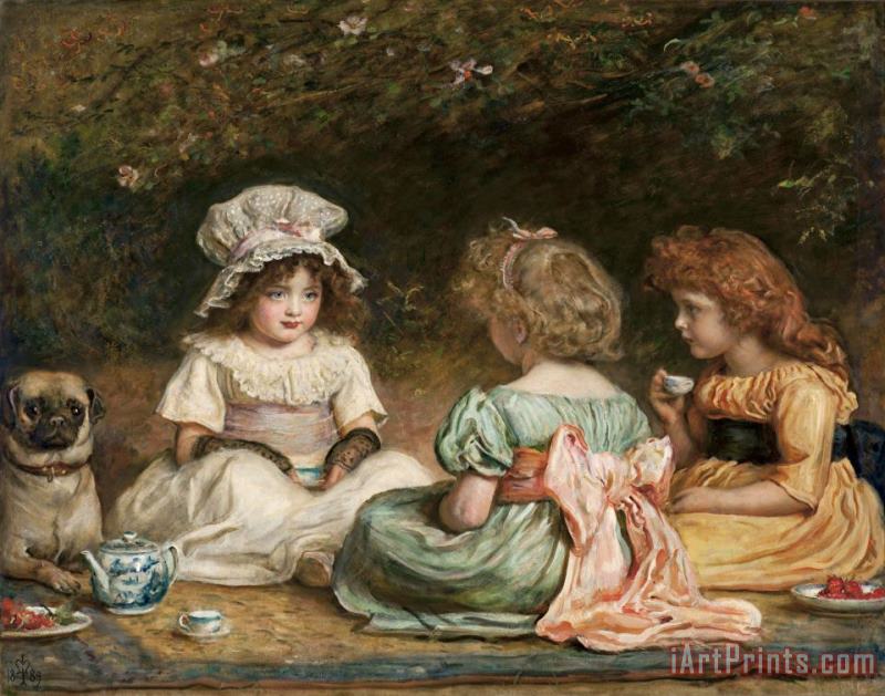 John Everett Millais Afternoon Tea (the Gossips) Art Print