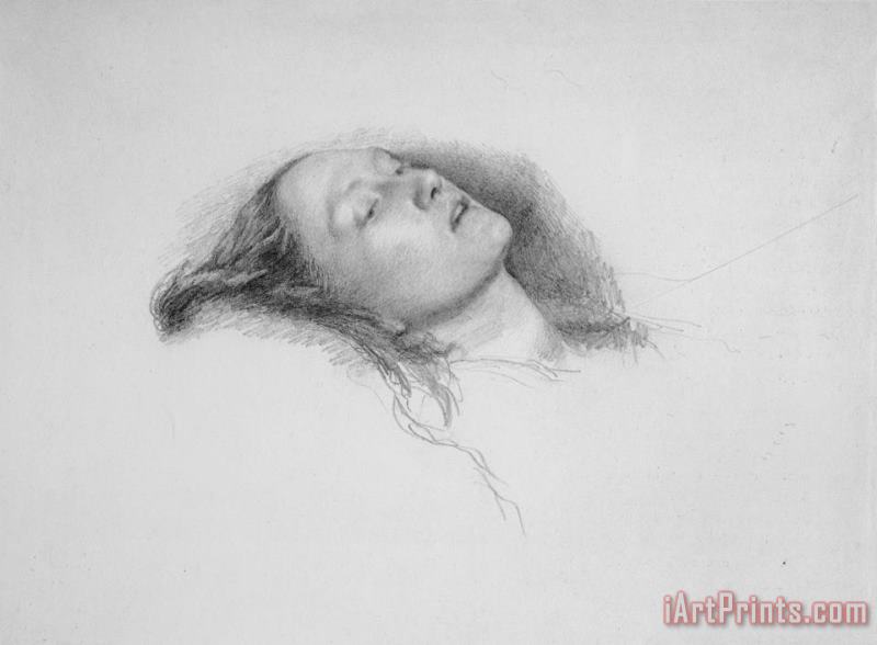 John Everett Millais Elizabeth Siddal Study for Ophelia Art Print
