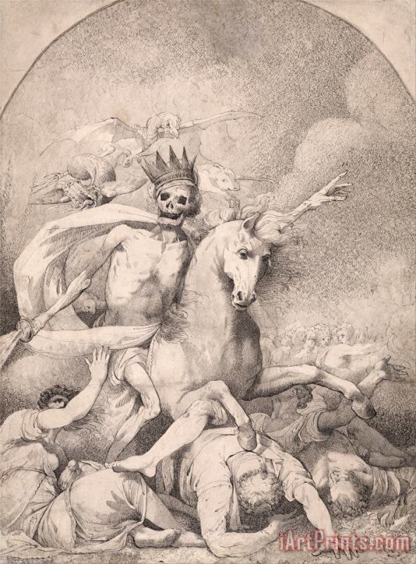 Death on a Pale Horse painting - John Hamilton Mortimer Death on a Pale Horse Art Print