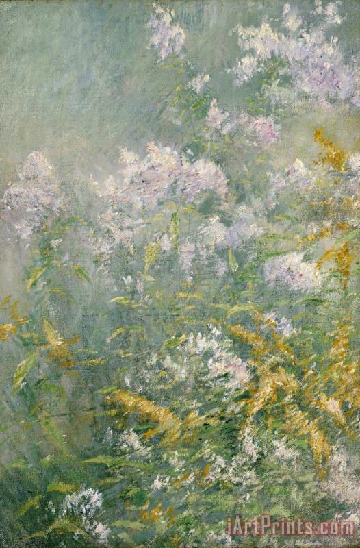 John Henry Twachtman Meadow Flowers (golden Rod And Wild Aster) Art Painting