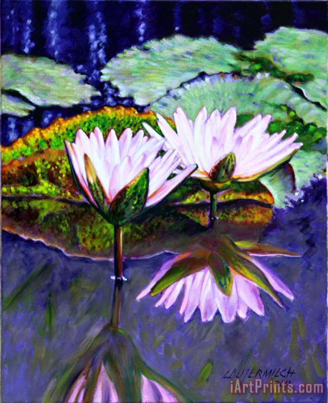 John Lautermilch Beauty on the Pond Art Painting