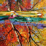 John Lautermilch - Fall Reflections painting