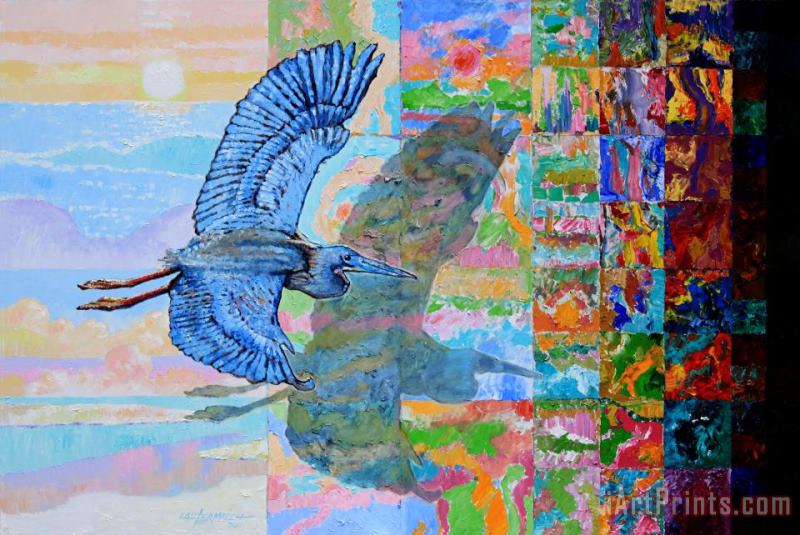 Flight Into Unconsiousness painting - John Lautermilch Flight Into Unconsiousness Art Print