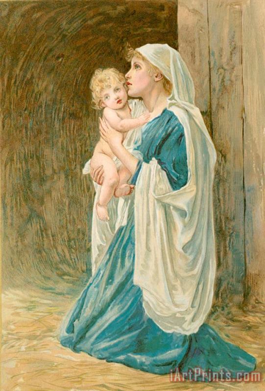 The Virgin Mary with Jesus painting - John Lawson The Virgin Mary with Jesus Art Print