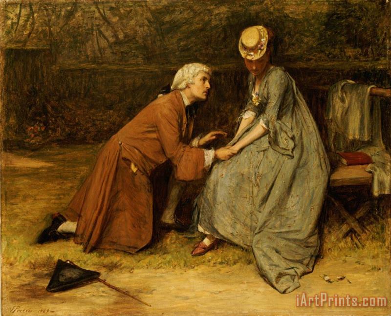The Proposal painting - John Pettie The Proposal Art Print