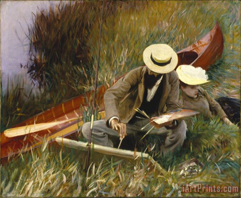 An Out of Doors Study painting - John Singer Sargent An Out of Doors Study Art Print