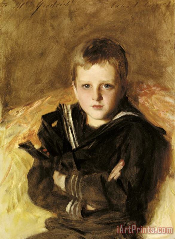 Portrait of Caspar Goodrich painting - John Singer Sargent Portrait of Caspar Goodrich Art Print