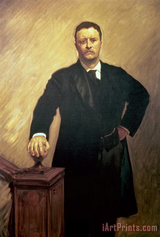 John Singer Sargent Portrait of Theodore Roosevelt Art Painting
