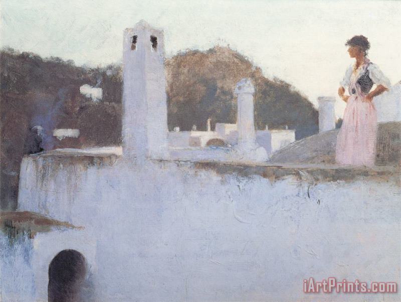 John Singer Sargent View of Capri Art Painting