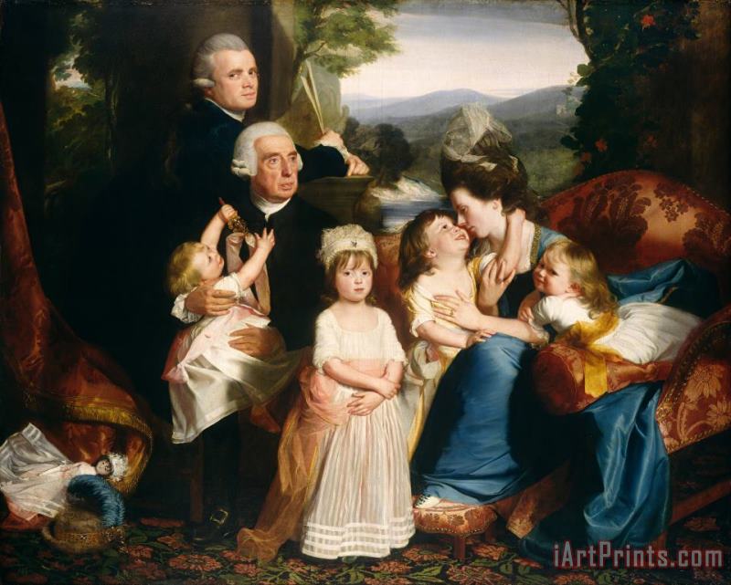 John Singleton Copley The Copley Family Art Print
