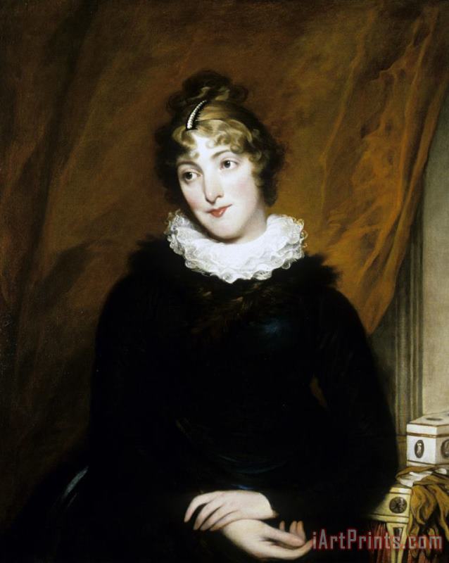 John Trumbull Portrait of Mrs John Trumbull (sara Hope Harvey) Art Painting