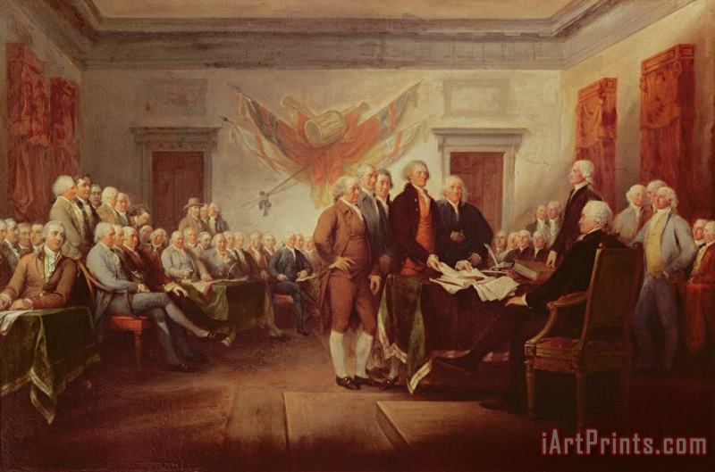 John Trumbull Signing the Declaration of Independence Art Print